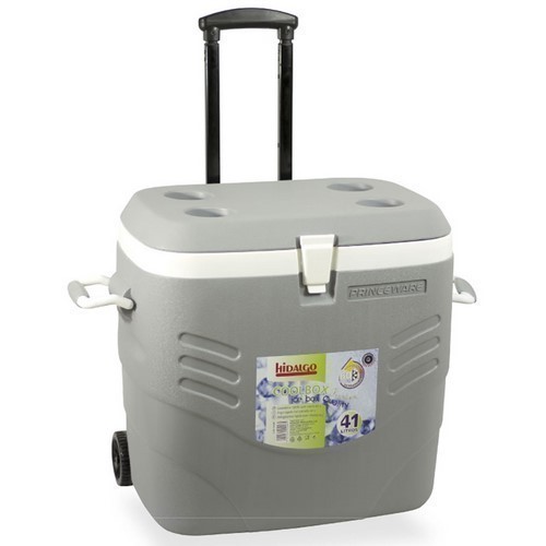 NEVERA CAMPING HIDALGO PREMIUM 41L GRIS TROLLEY